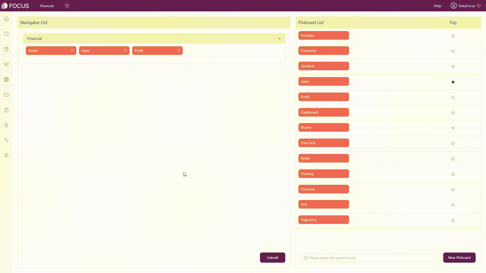 GIF Figure 2-2 Pin dashboard